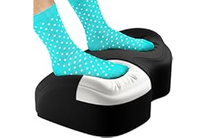 Everlasting Comfort Foot Rest for Under Desk at Work - Memory Foam Office Foot Stool & Under Desk Footrest Leg Elevation Pill
