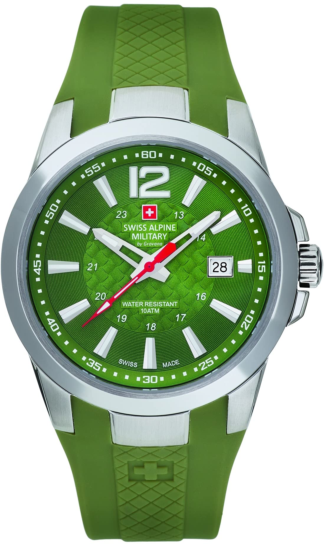 Swiss Alpine Military by Grovana 7058.1838 10ATM Men’s Watch Olive Swiss Made