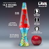Lava Lamp 2488 Green Wax Blue Liquid Decorative Base Cap 14.5in view 3