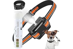 UCATQ Citronella Bark Collar, Spray Bark Collar with 2 Adjustable Spray & Sensitivity Level, Rechargeable Citronella Dog Collar, Humane Anti Barking Collar, Spray Dog Collar for Small Medium Dog