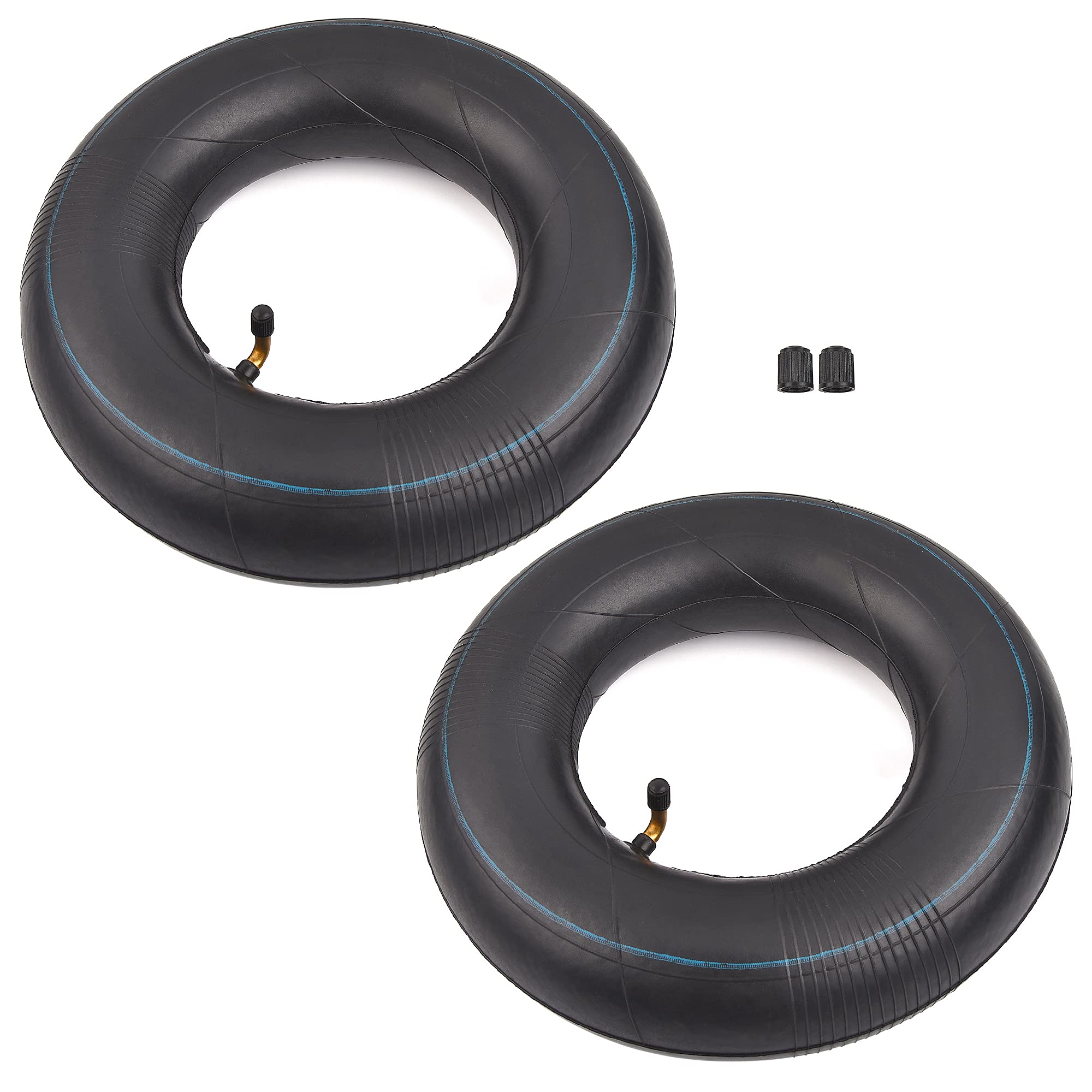 4.00/3.50-6 350/400-6 3.50-6 4.00-6 4.10-6 Inner Tube(2 Pack) with TR87 Angled Valve Stem Replacement for Hand Trucks Lawn Mowers Yard Trailers Wheelbarrows