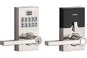Weiser Smartcode 10 Satin Nickel Keyless Entry Door Lock with Handle/Deadbolt Lock, Keypad Door Lock with Auto Lock, Up to 30