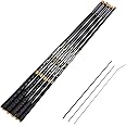 Goture//Telescopic Tenkara Fishing Rod//Ultralight Travel Fishing Rod,Portable Collapsible Bass Crappie Rod,1 Piece Carbon Fiber Inshore Stream Trout Pole 10 12 15 18 21 24 Free Tip Set(Top 3 Segment)