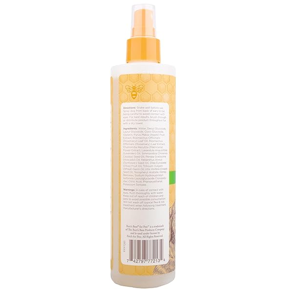 BURT’S BEES FOR PETS DEODORIZING SPRAY FOR DOGS WITH APPLE AND ROSEMARY, 99.7% NATURAL ORIGIN FORMULAS, WATERLESS DOG SHAMPOO – GENTLE DRY SHAMPOO FOR DOGS, BEST DOG SHAMPOO, 10 OZ