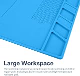 MMOBIEL Soldering and Repair Mat Silicone 45x30 cm Heat 500°C Blue view 4