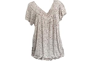 GOFLIC Short Sleeve Shirts for Womens Trendy Floral Graphic Tees Casual Loose Summer Tops Plus Size V Neck T Shirts 2024