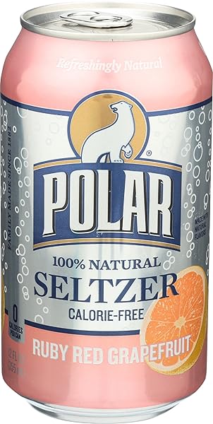 POLAR SELTZER WATER, GRAPEFRUIT, 12 FL OZ