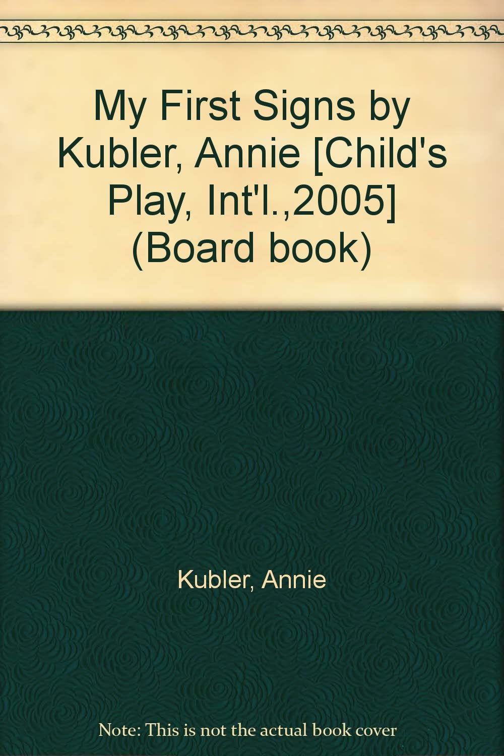 my first signs annie kubler