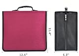 alavisxf xx 432 Capacity CD Case with Zipper Red Heavy Duty Organizer view 4