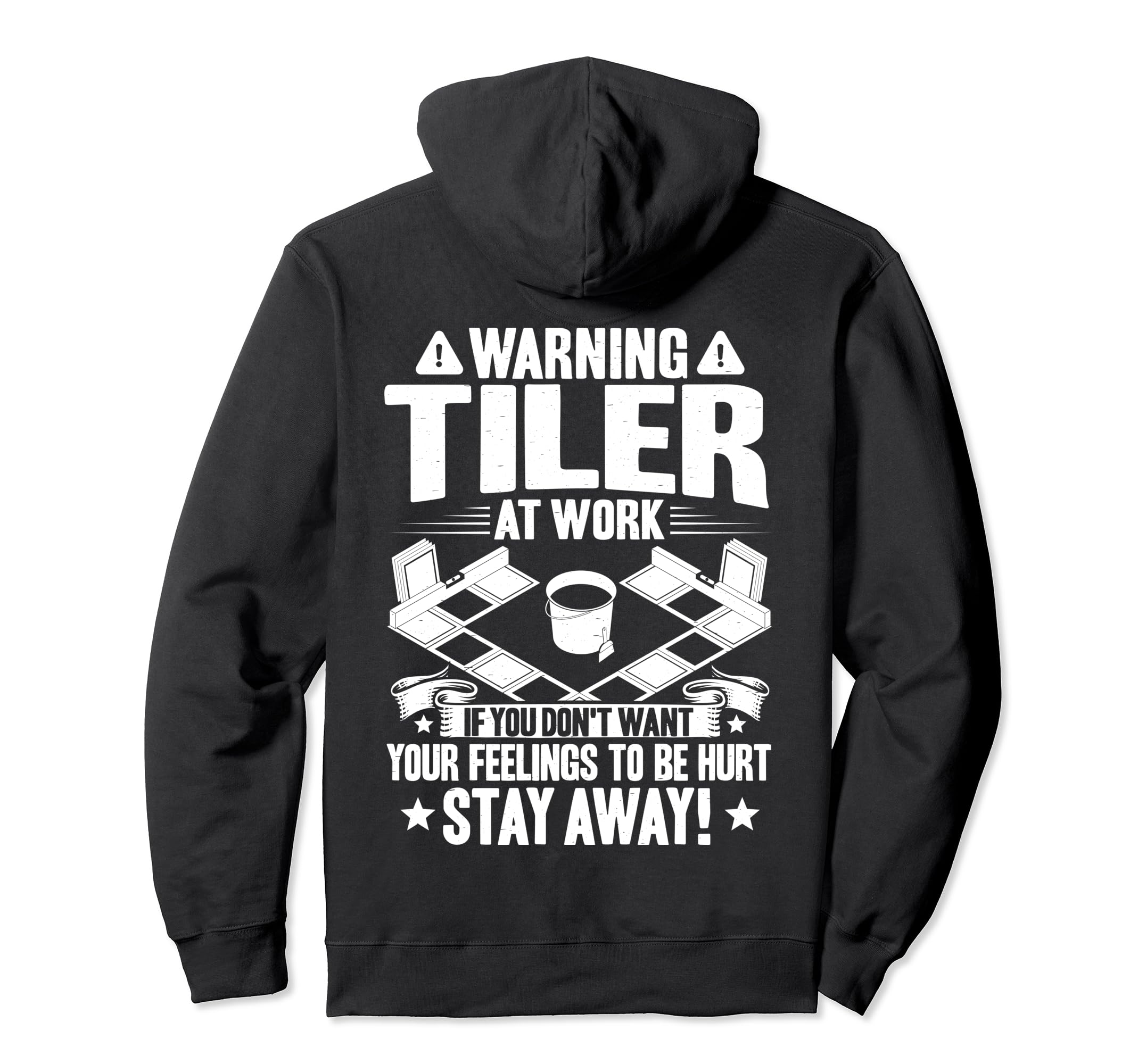 Tile Man Tile Setter At Work Floor Tiler Pullover Hoodie