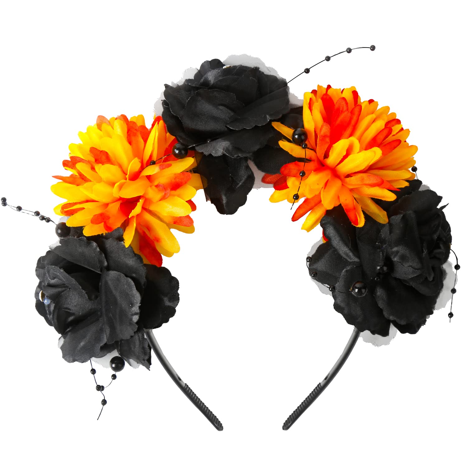 VEYLIN Halloween Hoop,Flower Crown Headband for Halloween Party Cosplay