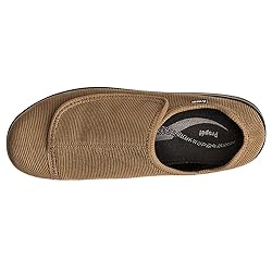 Propét Men's Cush N Foot Shoe, Sand Corduroy, 15