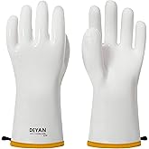 DEYAN Silicone BBQ Gloves - 600ยฐF Heat Resistant Oven Mitts for Grilling, Smoking & Baking - Waterproof, Oil Proof Non-Slip Kitchen Gloves for Cooking, Frying, BBQ Accessories(White, 9/L)