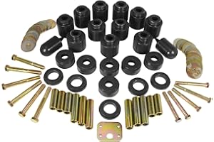 Prothane 1-114-BL Black 1" Lift Body Mount for TJ