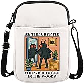 Mothman Cryptid Creature Gift Mothman Lover Gift Be The Cryptid You Wish To See Kawaii Retro Anime Crossbody Bag