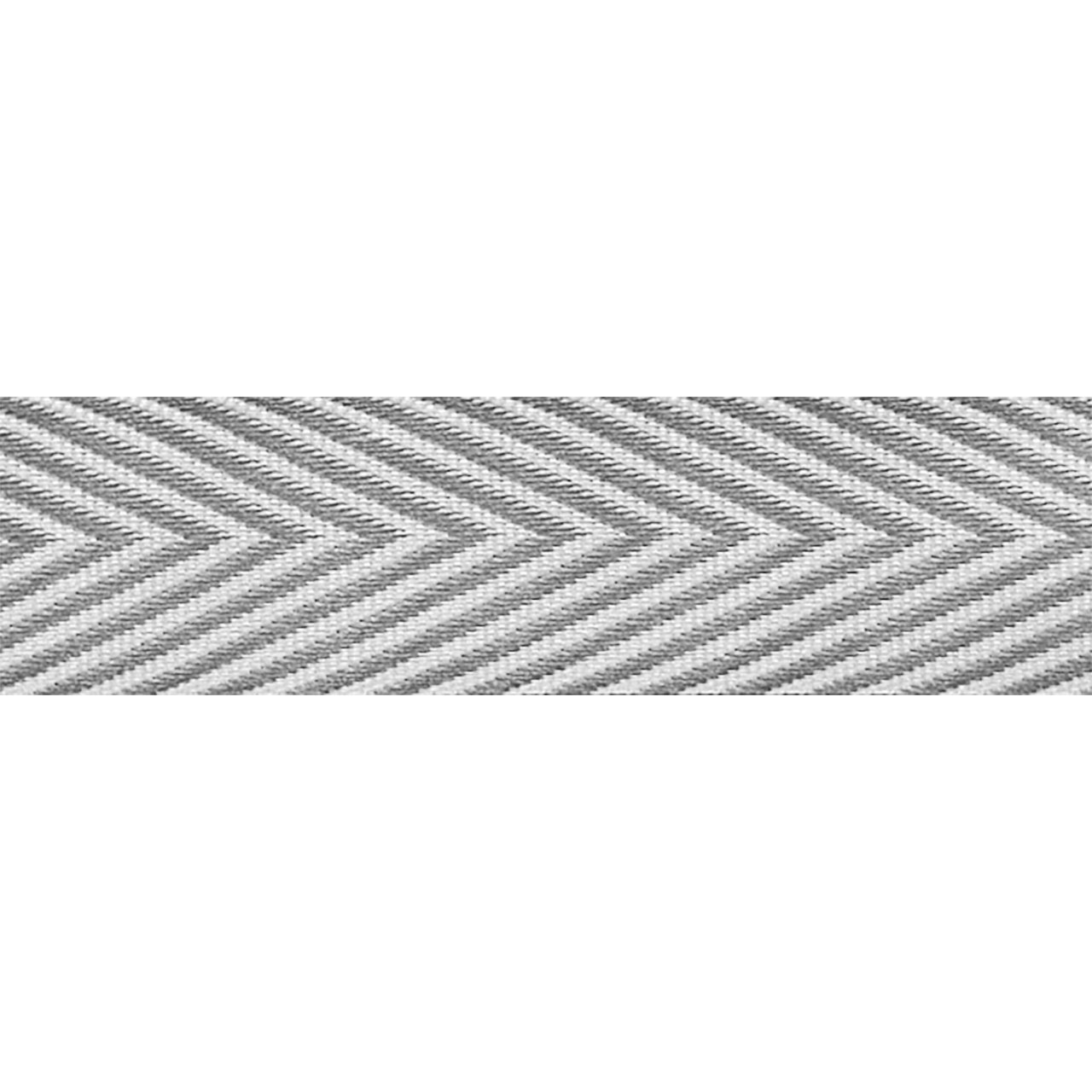 Morex Ribbon 2219.16/25-124 Polyester Herringbone Craft Supplies, 5/8" by 25 yd, Platinum