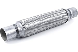 RP Remarkable Power, 2" x 12" Exhaust Flex Pipe 16" OL Heavy Duty Stainless Steel RK7538