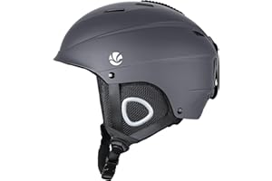 VANRORA Ski Helmet, Snowboard Helmet for Men & Women, Climate Control Venting, Dial Fit, Goggles Compatible, Removable Fleece Liner and Ear Pads, Safety-Certified