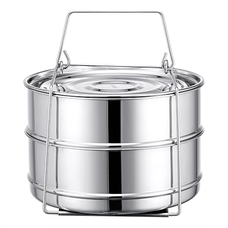 Amazon.com: Acero inoxidable vaporera sartenes con Sling ...