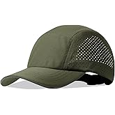 BAOPLAYKIDS Mens Cooling Breathable Running Cap with Reflective Trim Unisex Quick Dry Mesh Sports Cap, UPF 50+ Unstructured Hat Army Green