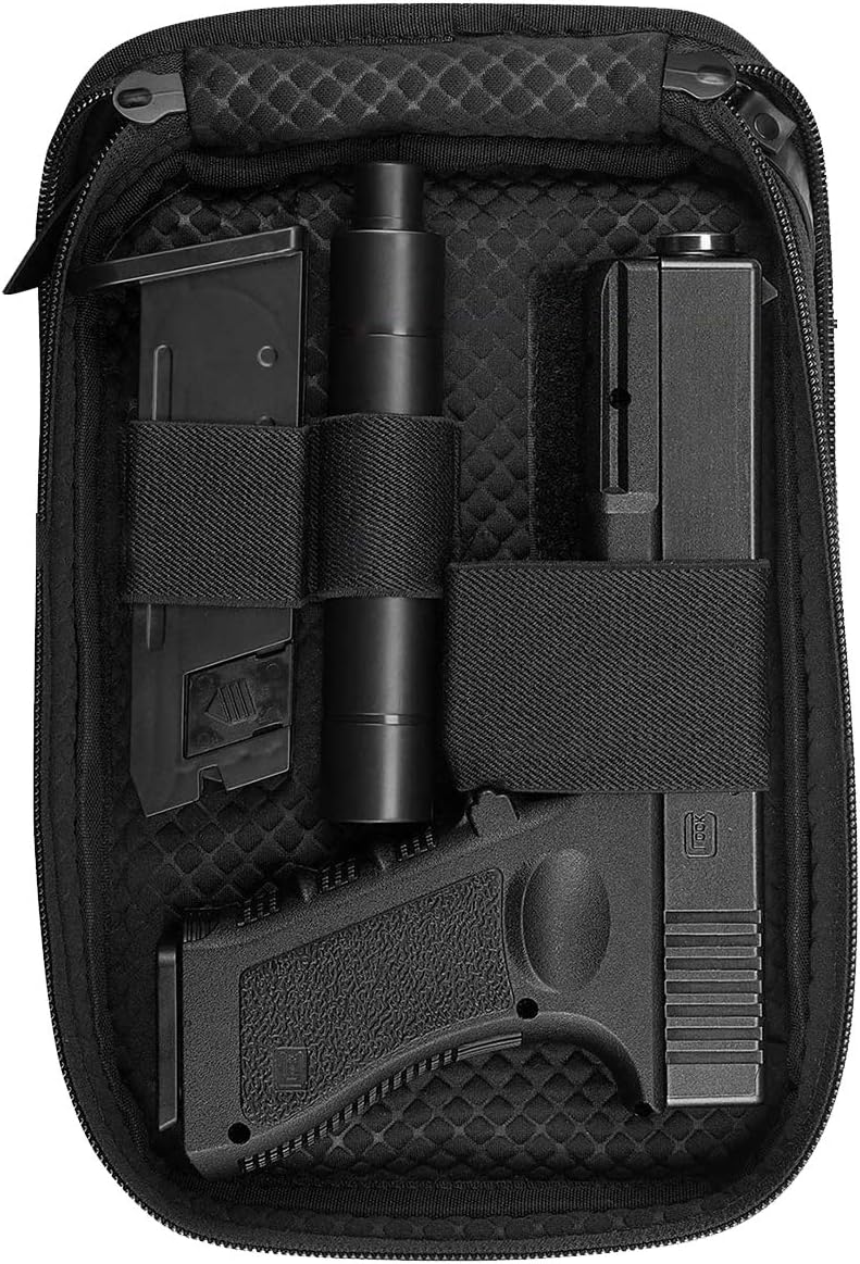 LIVIQILY Concealed Carry Pistol Cases Outdoor Tactical Holster Fanny Pack Gun Pouch Waist Pocket Hip Belt Bag Wallet for Handgun (Black): Sports & Outdoors