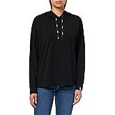 BOSS womens Single Jersey Small Logo Hoodie