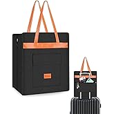 Yotako Shoe Bag for Travel with Leathers Handle,Portable Shoe Organizer with Pockets,3 in 1 Hanging Luggage Shoe Storage Bag,Travel Shoe Bag for Women Men Fit 6 PCS Shoes,Black