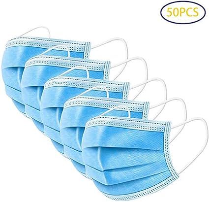 Download Free 50 Pcs Disposable Medical Face Masks Sanitary Surgical Mask Medical Face Mouth Protection Mask Safety Masks Amazon Ca Health Personal Care PSD Mockup Template
