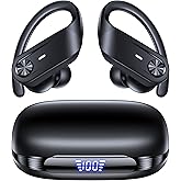 Hybrid Active Noise Cancelling Ear Buds Wireless 80 Hrs Playtime Hi-Res Stereo Quality Earbuds with Transparency Mode Bluetooth Headphones with Earhooks Sports ANC Earphones for Running Working Travel