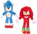 Sonic 3 Movie Plush - Sonic & Knuckles 9-Inch