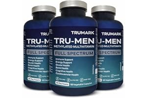 TRUMARK TRU-MEN Methylated Multivitamin for Men - Pack of 3 – High Potency Advanced Daily Methylated Multivitamins with Methy