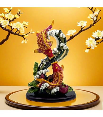 Amazon.com: Sansukjai Japanese Koi Carp Fish Miniature Figurines