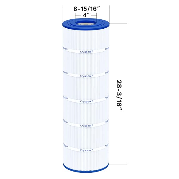 CRYSPOOL® 08058 FILTER COMPATIBLE WITH PWWPC125B, PXC-125, POSI-CLEAR PXC-150, C-8413, FC-2575, 125 SQ. FT POOL FILTER CARTRIDGE, 1 PACK