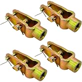 Torque 4 x Slack Adjuster Straight Clevis Pin Kit 5/8-18 Replaces R810019 | Double Pinned Straight Clevis Design; Replaces Haldex CQ36541, Euclid E11430