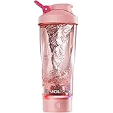VOLTRX Premium Electric Protein Shaker Bottle, Made with Tritan - BPA Free - 24 oz Vortex Portable Mixer Cup/USB Rechargeable Shaker Cups for Protein Shakes