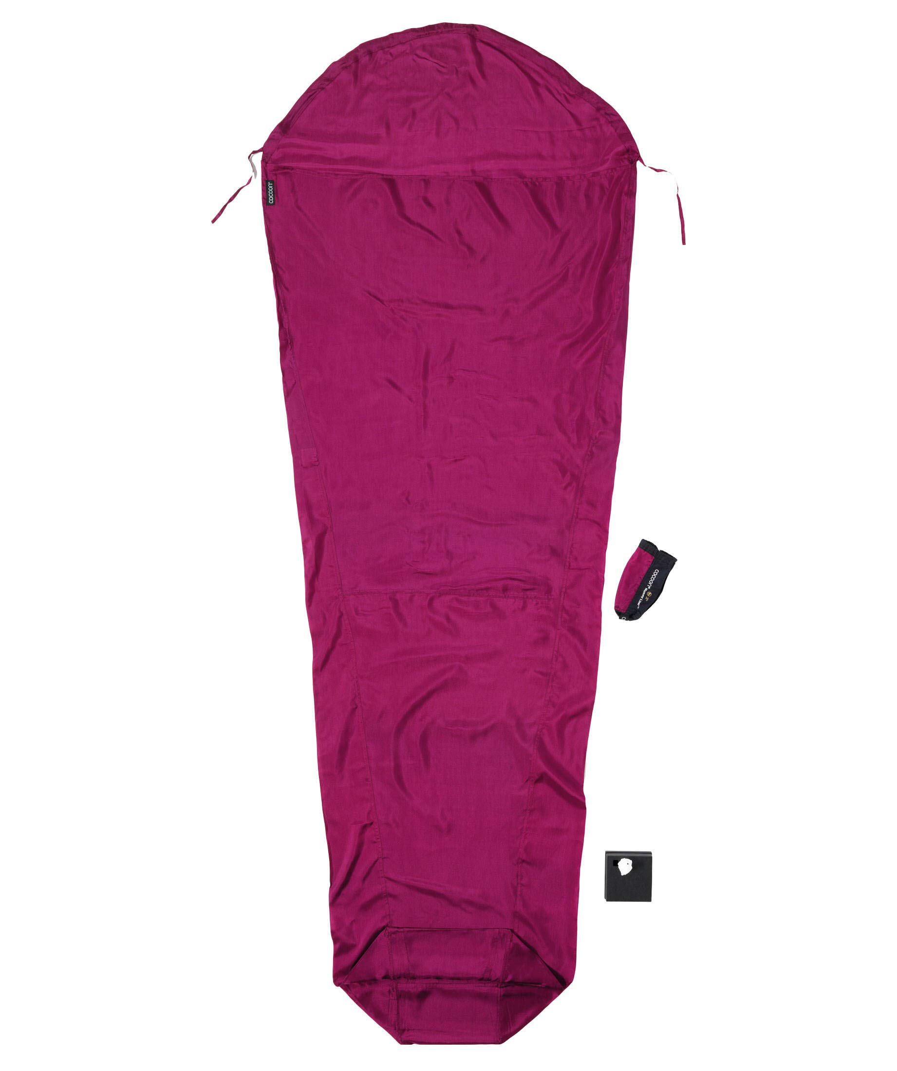 Cocoon MummyLiner Silk, mulberry red
