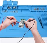 Preciva 500℃ Heat Resistant Silicone Soldering Mat for Electronics Repair view 3