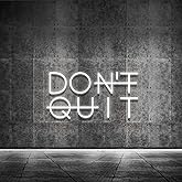 YIKBIK Don't Quit LED Neon Sign for Wall Decor, DO IT Neon Lights Party Decorations, USB Powered Switch Lighting Adjustable for Office, Gym, Man Cave, Gamer Room Decor