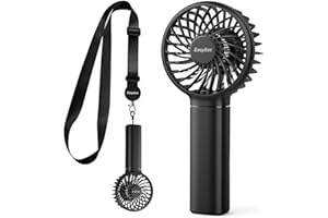 EasyAcc Handheld Mini Portable Fan, 3000mAh + 15Hrs Working Time + Powerful + with Lanyard + Professional ODM Fan + Durable, 