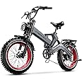 CBVELO 2000W Electric Bike for Adults – 4.0 x 20 inch Fat Tire, 35MPH Speed, 100Mile Range, 48V 25Ah,Folding Ebike for All-Terrain Performance