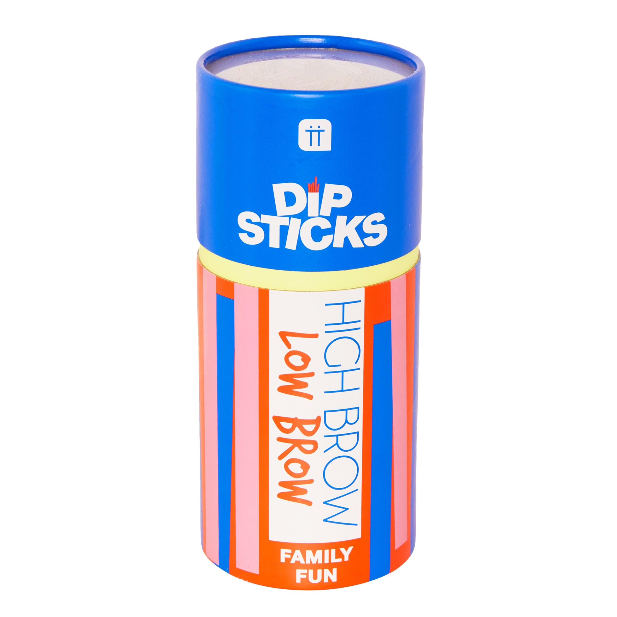 Talking Tables Dipsticks High & Low Brow General Knowledge Quiz Game for Kids and Adults | Easy & Hard Trivia Questions for Whole Family, Present, Stocking Filler, Gamehighlow