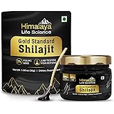 Himalaya Life Science Pure Shilajit Resin | Most Potent Shilajit from India, Gold Grade for Men & Women, 75 Servings for Energy Boost, 85+ Trace Minerals, 77% Fulvic Acid, Lab Tested, 30g