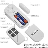 Noopel 2pk Door Window Alarms Security Remote 130db 5-Level Volume Kid Safety view 5