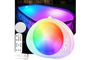 LanPool Rechargeable Pool Lights, 2025 Upgraded Underwater Submersible Swimming LED Pool Light with Remote Control,Waterproof Magnetic Pools Lights for Inground Above Ground Pools,Hot tub-1pc