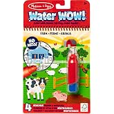 Melissa &amp; Doug On the Go Water Wow! Farm Reusable Coloring Book Toy | 4 Reusable Farm Boards, Refillable Water Pen, Mess-Free Travel Toys, Arts &amp; Crafts, Sensory Play, Preschool Toys, Ages 3+