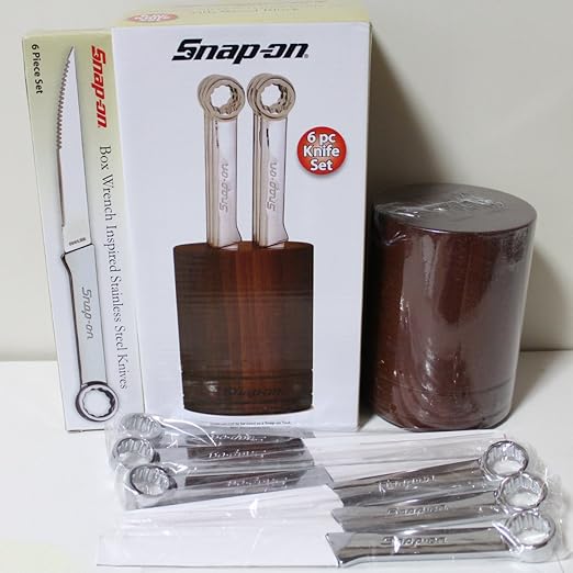 Amazon Com Snap On Steak Knife And Block Collectors Set Kitchen