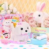 Tagitary Interactive Plush Puppy Toy Walk Bark Tail Wag Leash Gift view 3