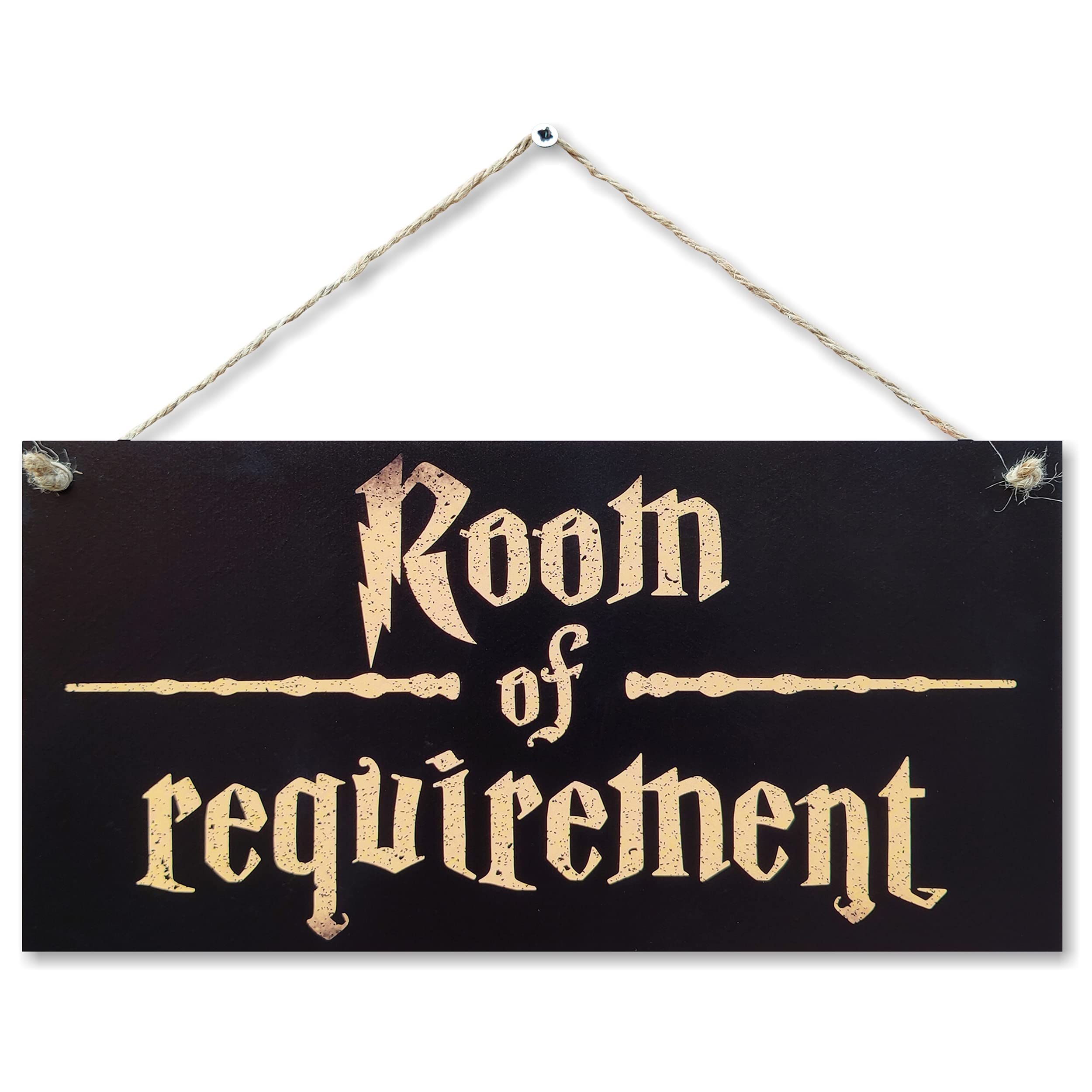 CARISPIBET Room of Requirement | home decorative signs house signs fantasy and wizardry theme welcome sign 6" x 12"
