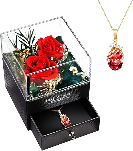 DYD Eternal Rose with Necklace, Real 