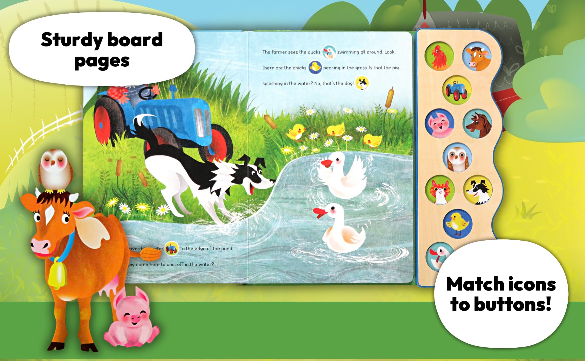 Busy Noisy Farm: Interactive Children's Sound Book with 10 Farmyard Noises to Enhance the Story